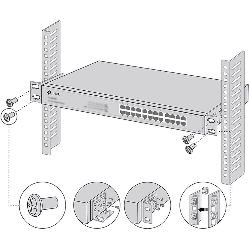 TP-Link-RackMount-Kit-19-Sada-pro-montaz-prepinacu-do-racku