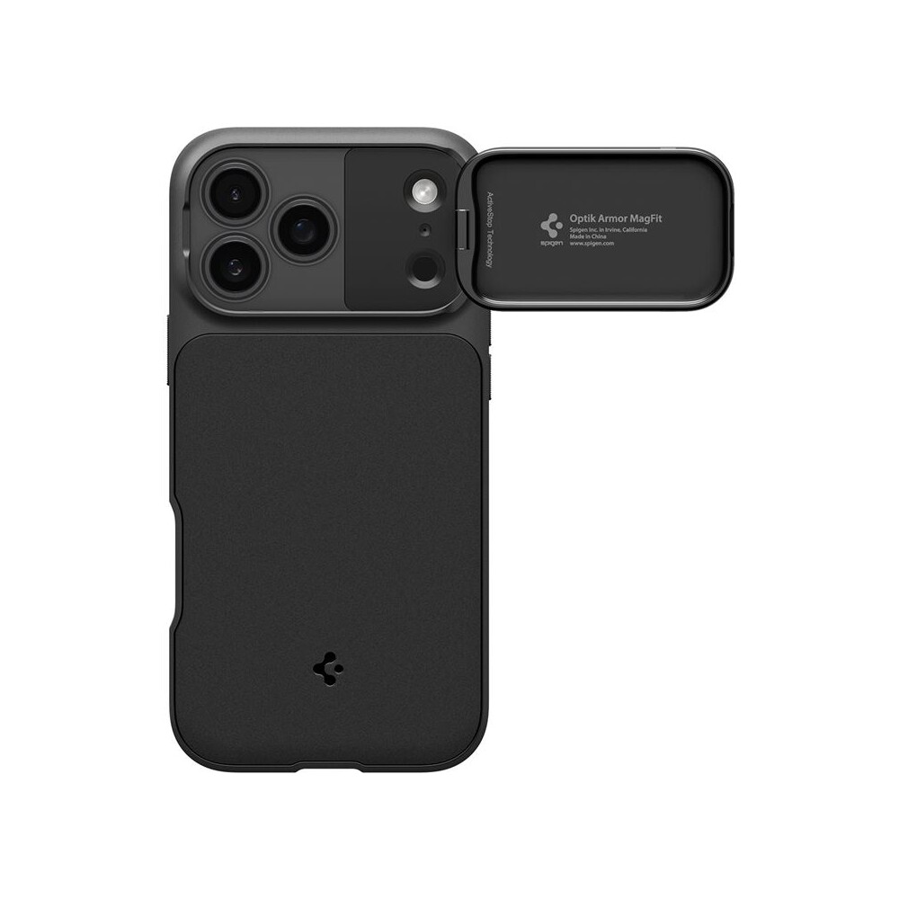 Spigen-Optik-Armor-MagSafe-kryt-iPhone-17-Pro-Max-black
