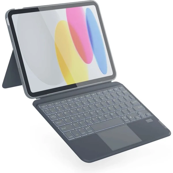 iWant pouzdro s podsvícenou klávesnicí pro Apple iPad 10,2" (čeština) šedé - Pouzdra s klávesnicí - Hlavní obrázek