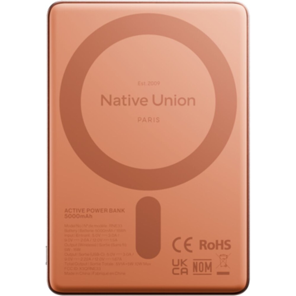 Native-Union-Active-MagSafe-powerbanka-5000mAh-ruzova