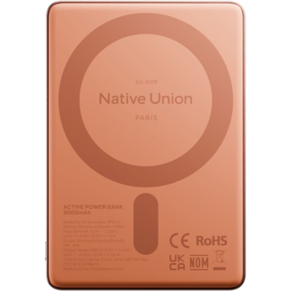 Native-Union-Active-MagSafe-powerbanka-5000mAh-ruzova