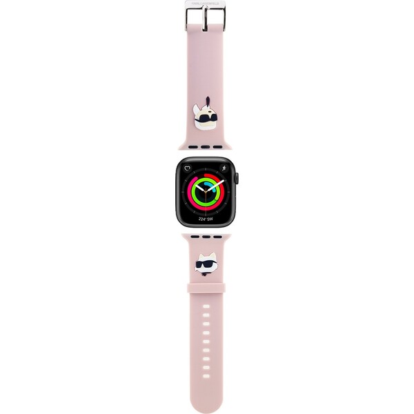 Karl-Lagerfeld-Karl-and-Choupette-Head-NFT-reminek-pro-Apple-Watch-42-44-45-46-49-ruzovy