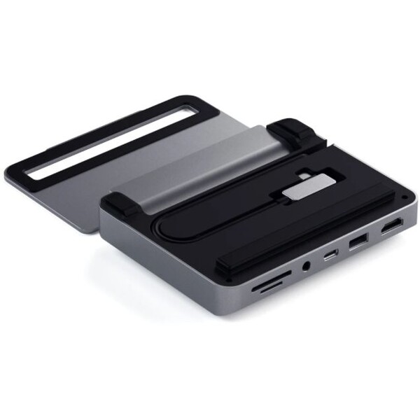 Satechi-Aluminium-Stand-Hub-for-iPad-Pro-USB-C-PD-60W-4K-HDMI-60Hz