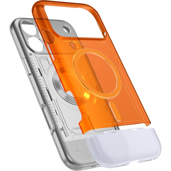 Spigen-Classic-C1-MagSafe-kryt-iPhone-17-Pro-tangerine