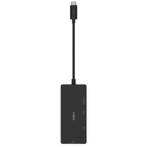 Belkin-USB-C-video-adapter-HDMI-VGA-DVI-DisplayPort-cerny