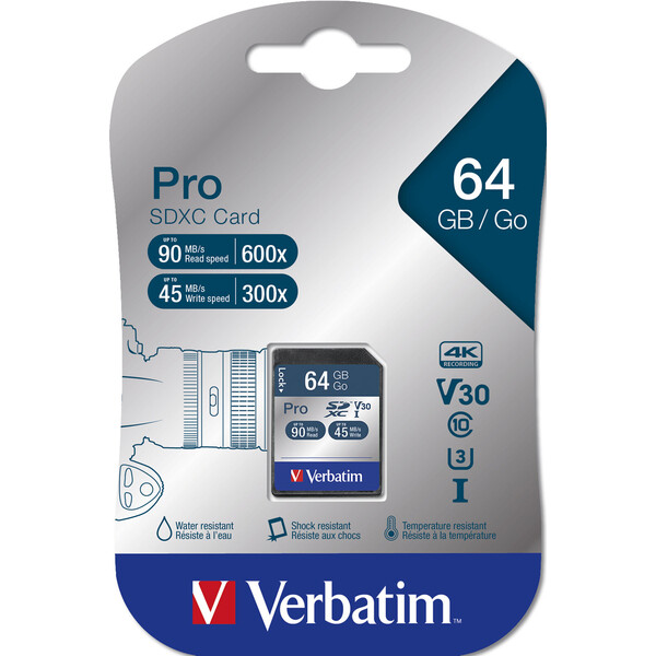 Verbatim-Pro-SDXC-64GB