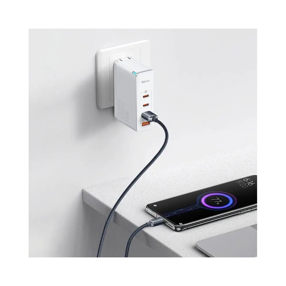Baseus-Crystal-Shine-USB-A-USB-C-napajeci-kabel-100W-1-2m-cerny