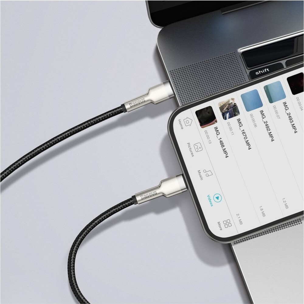Baseus-Cafule-USB-C-Lightning-napajeci-kabel-20W-1m-cerny