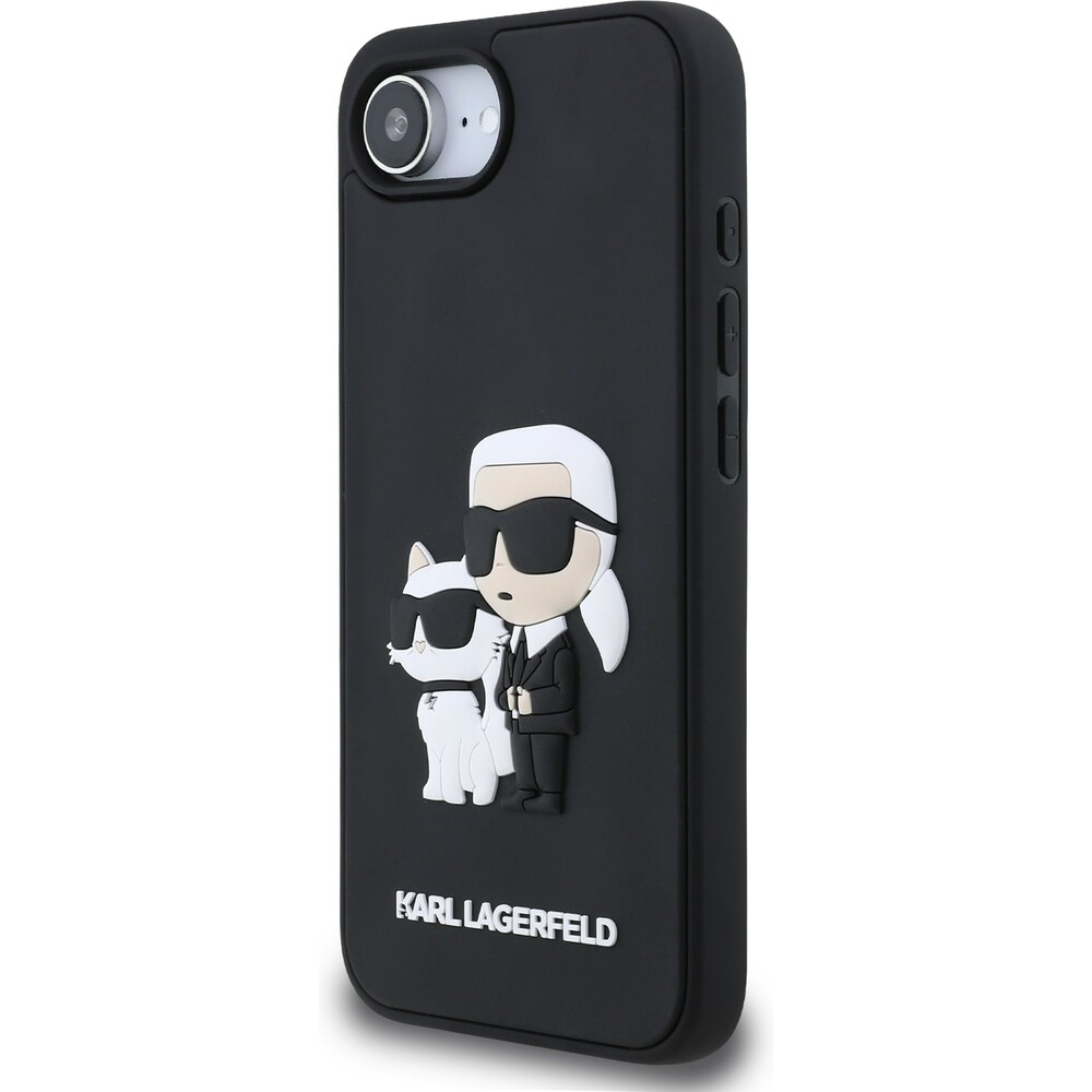 Karl-Lagerfeld-3D-Rubber-Karl-and-Choupette-kryt-iPhone-17e-16e-cerny