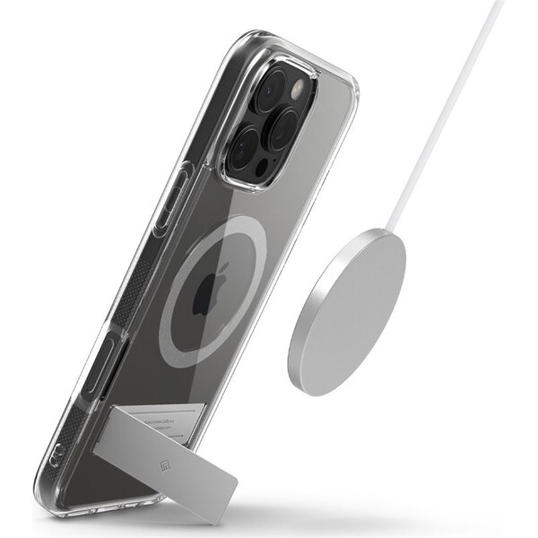 Spigen-Caseology-Capella-MagSafe-Kickstand-kryt-iPhone-16-Pro-clear-gray