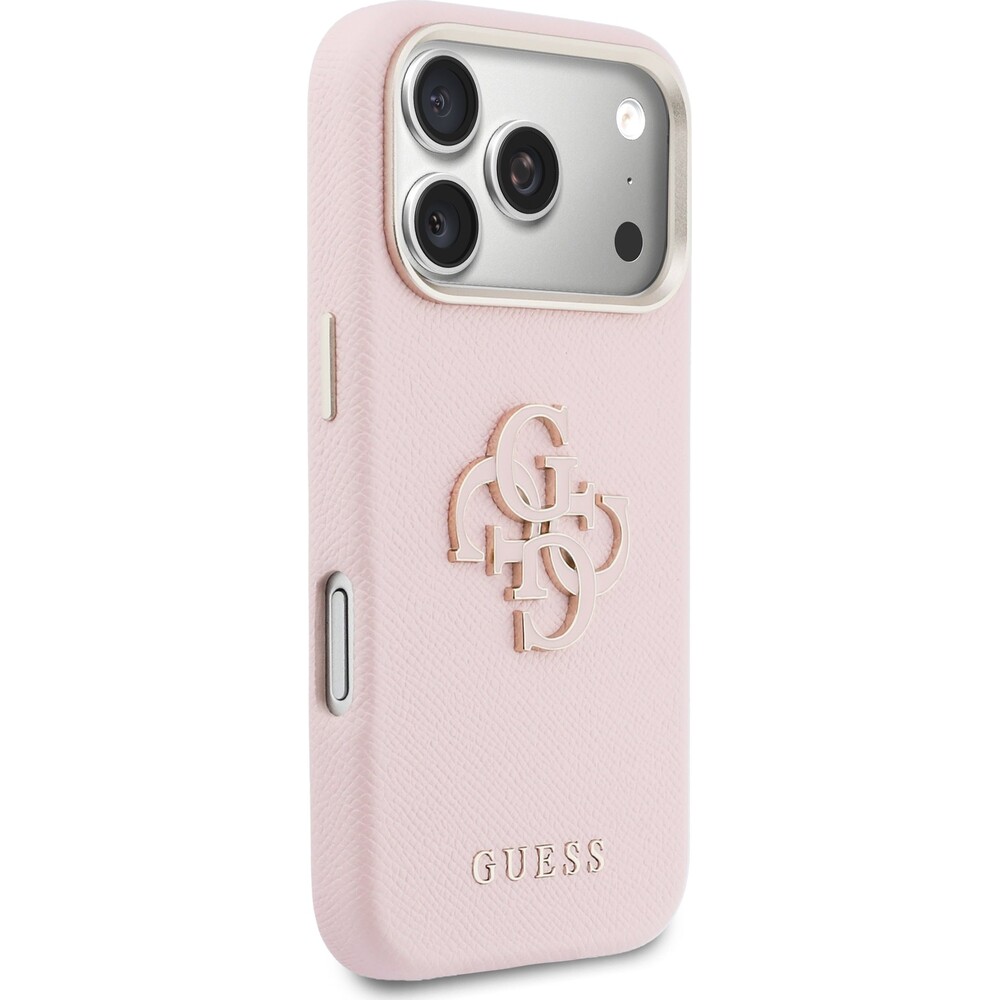 Guess-PU-Resin-Logo-kryt-iPhone-17-Pro-Max-ruzovy