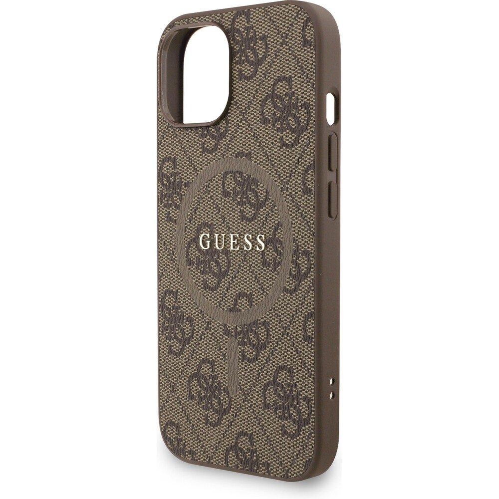 Guess-PU-Leather-4G-Colored-Ring-Strap-MagSafe-kryt-iPhone-15-hnedy