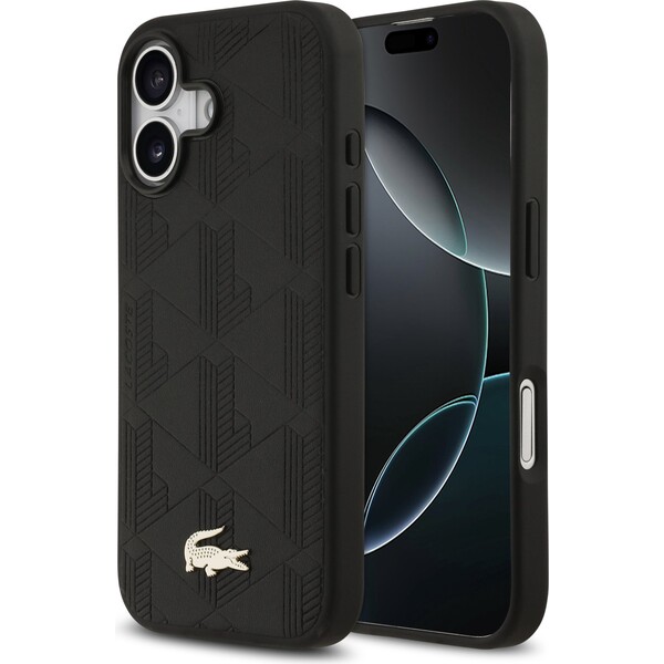 Lacoste-PU-Nomogramme-Gold-Logo-MagSafe-kryt-iPhone-17-cerny