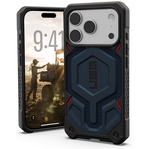 UAG-Monarch-Pro-MagSafe-Kevlar-kryt-iPhone-17-Pro-tmave-modry