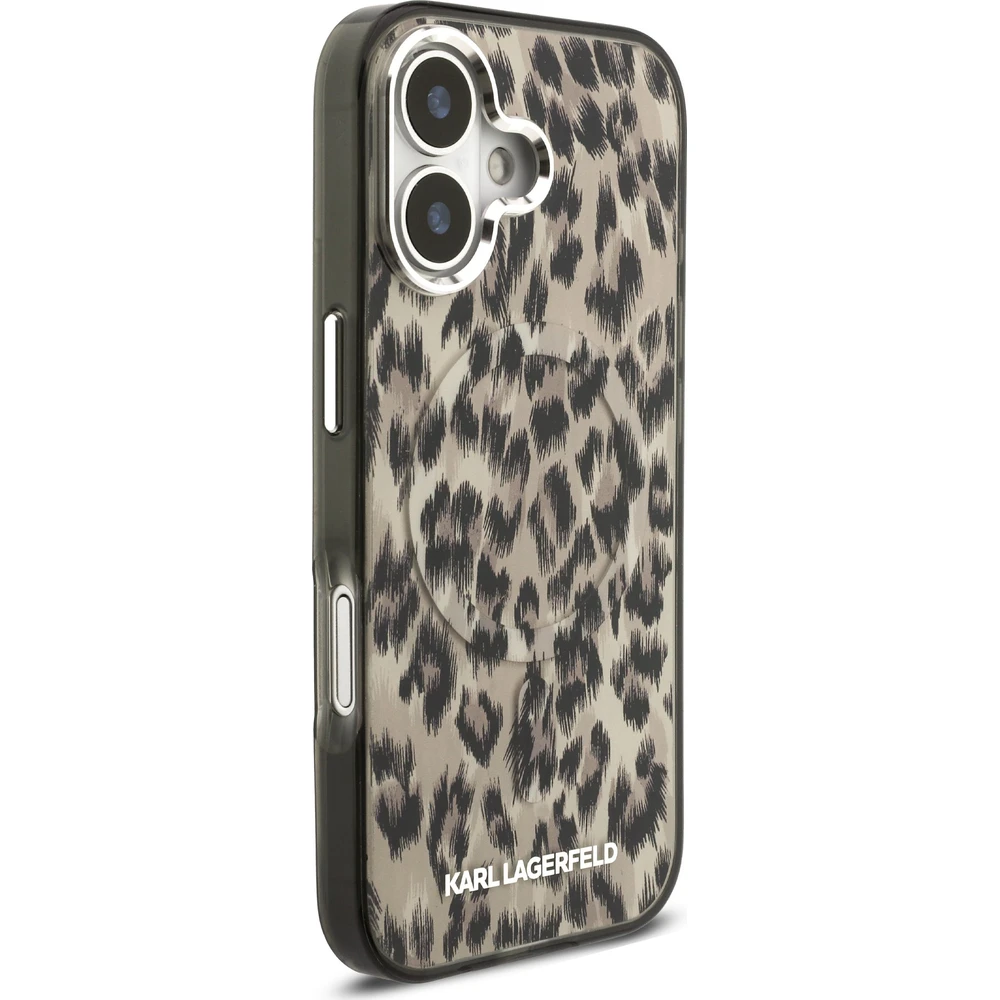 Karl-Lagerfeld-IML-Leopard-MagSafe-Zadni-Kryt-pro-iPhone-17-hnedy