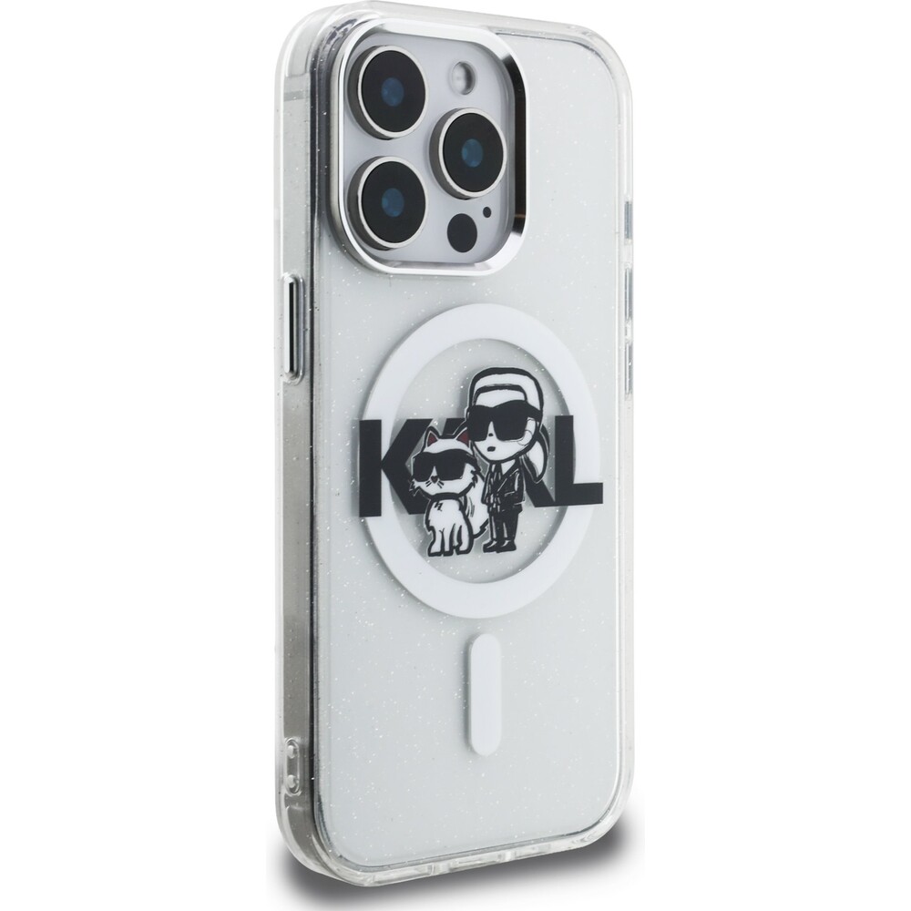 Karl-Lagerfeld-IML-Glitter-Karl-and-Choupette-Sketch-MagSafe-kryt-iPhone-15-Pro-Max-ciry
