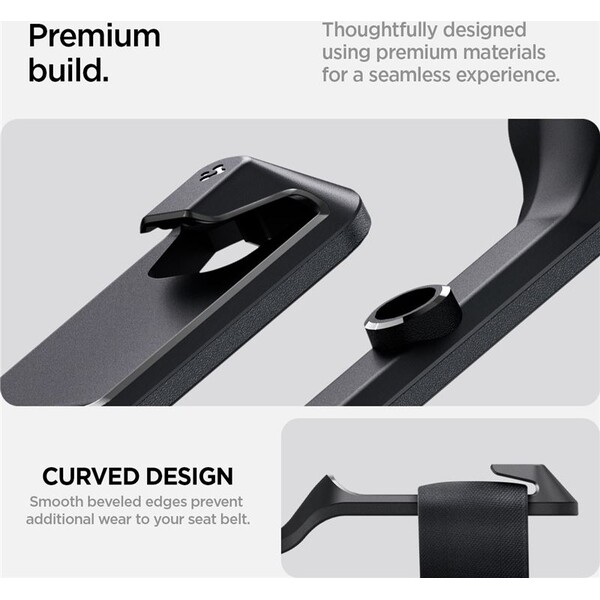 Spigen-Backseat-Seatbelt-Holder-drzak-bezpecnostniho-pasu-Tesla-Model-Y-cerny