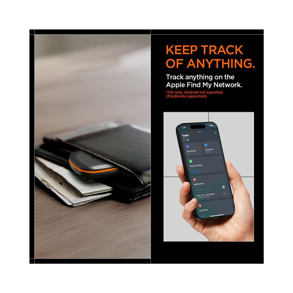 Spigen-Bluetooth-Tracker-TagMe-lokator-s-Apple-Find-My-cerny