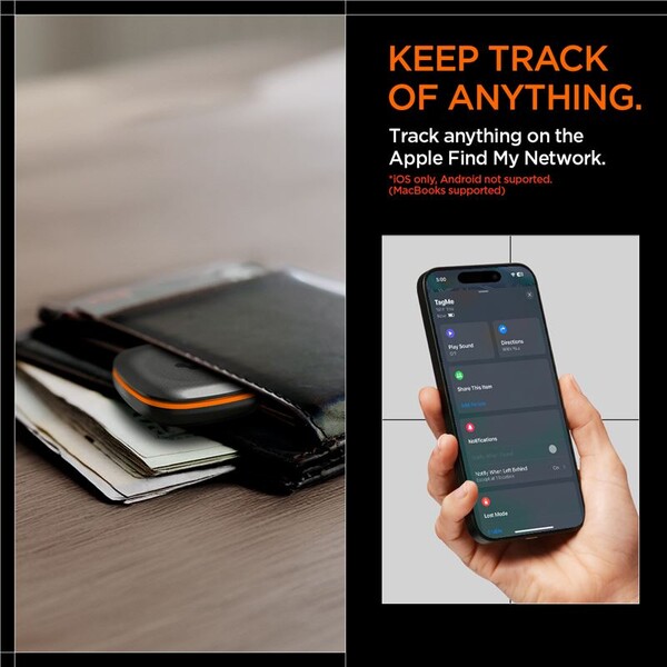 Spigen-Bluetooth-Tracker-TagMe-lokator-s-Apple-Find-My-cerny