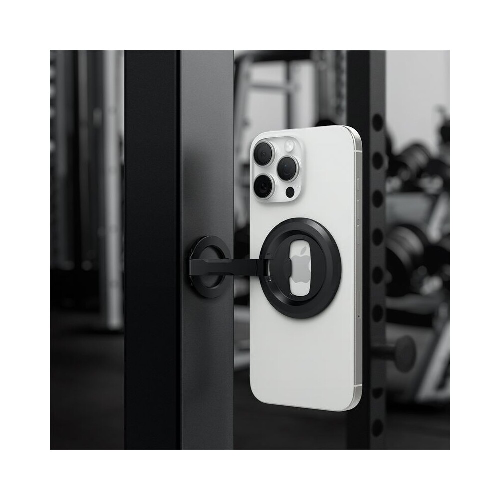 Spigen-O-Mag-Magnetic-Phone-Holder-MagSafe-stojanek-cerny