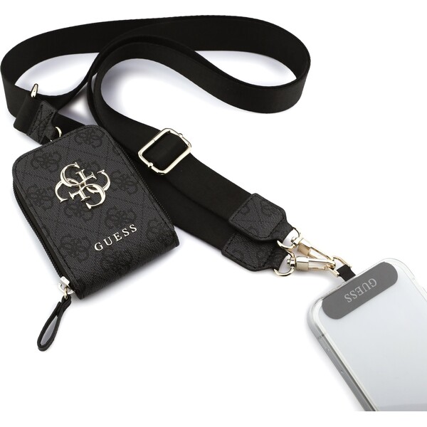 Guess-Crossbody-Popruh-PU-4G-Metal-Logo-Penezenka-cerna
