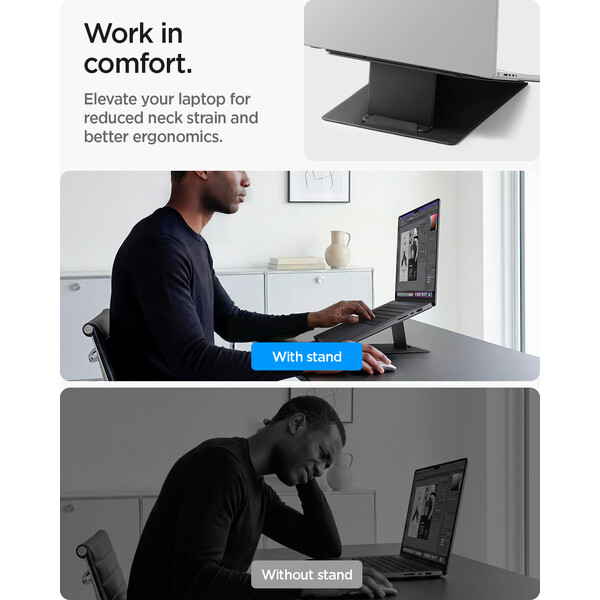 Spigen-Slim-Fold-Laptop-Stand-Standing-Desk-stojanek-cerny