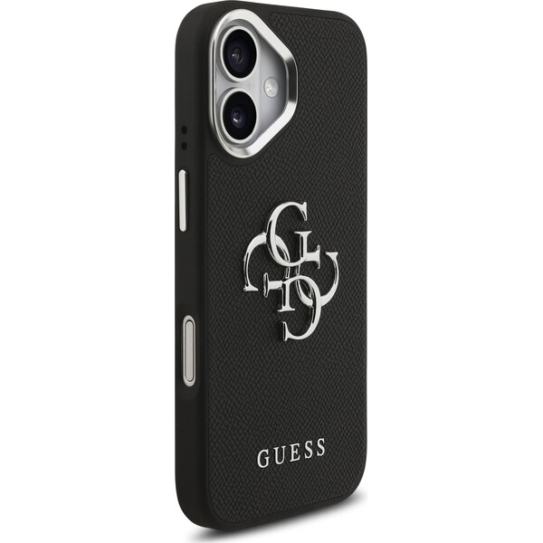 Guess-PU-Grained-4G-Metal-Logo-kryt-iPhone-17-cerny