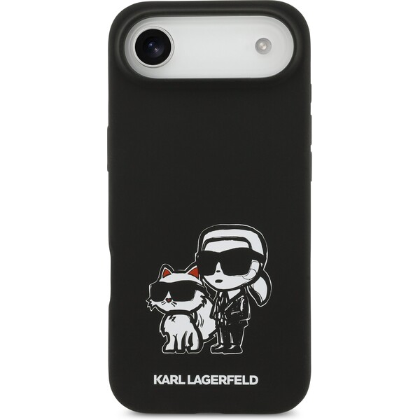 Karl-Lagerfeld-Liquid-Silicone-K-CH-Sketch-MagSafe-kryt-iPhone-Air-cerny