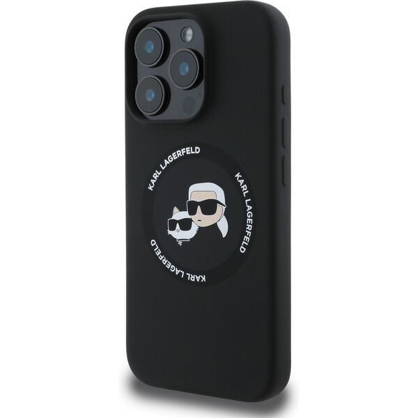 Karl-Lagerfeld-Liquid-Silicone-K-CH-Heads-MagSafe-kryt-iPhone-16-Pro-Max-cerny