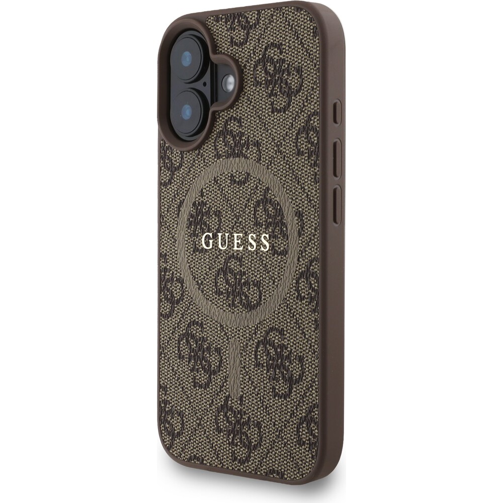 Guess-PU-Leather-4G-Colored-Ring-Strap-MagSafe-kryt-iPhone-16-hnedy