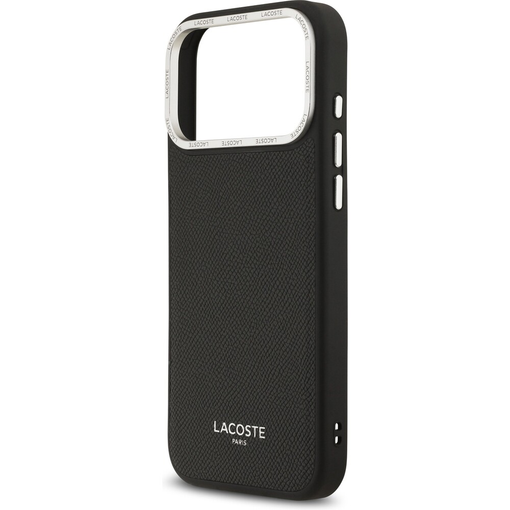 Lacoste-PU-Leather-Champs-Elysees-MagSafe-kryt-iPhone-17-Pro-Max-cerny