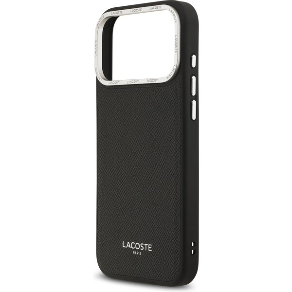 Lacoste-PU-Leather-Champs-Elysees-MagSafe-kryt-iPhone-17-Pro-Max-cerny