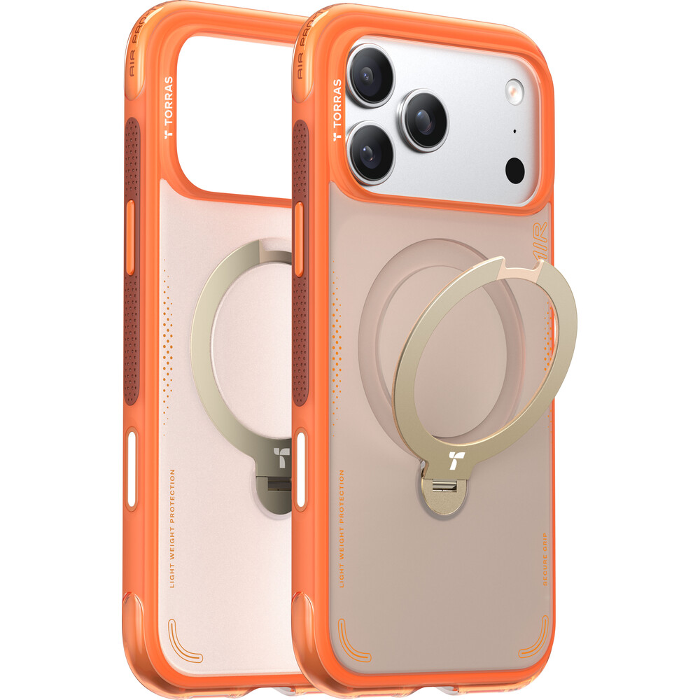 Torras-Ostand-Q3-Air-MagSafe-kryt-iPhone-17-Pro-Max-horizon-orange