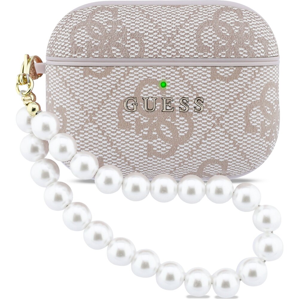 Guess-PU-4G-Classic-Logo-Pearl-Strap-pouzdro-AirPods-Pro-3-ruzove
