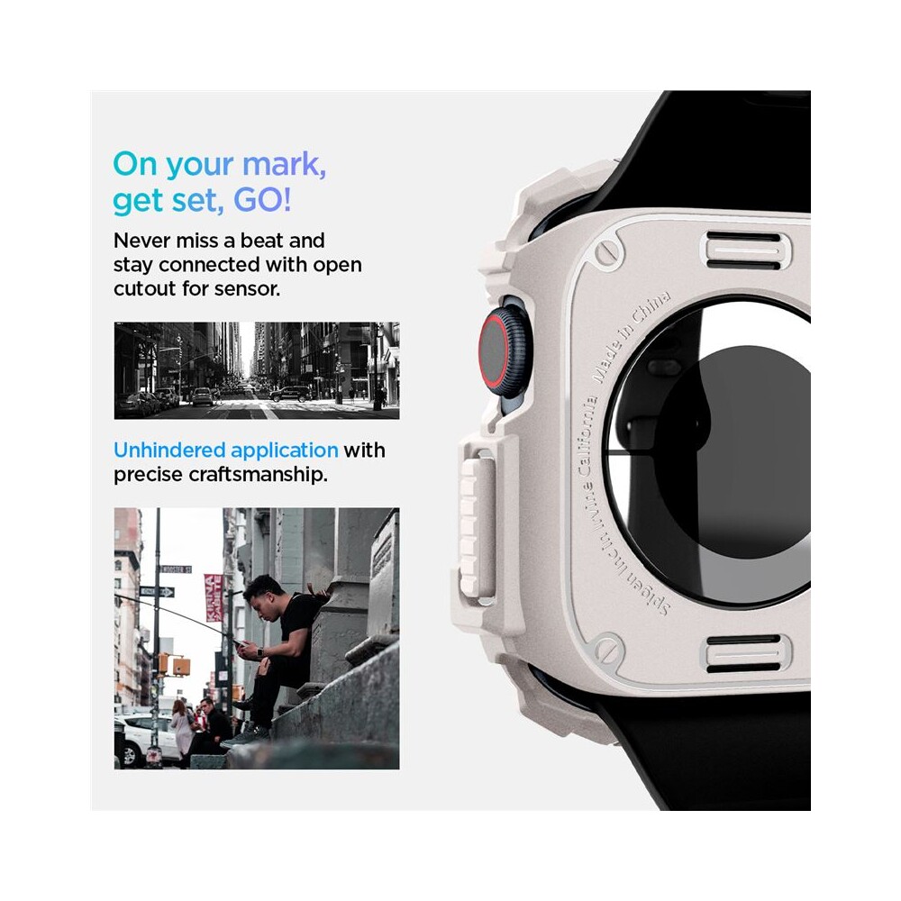 Spigen-Rugged-Armor-kryt-pro-Apple-Watch-10-11-46mm-bezovy