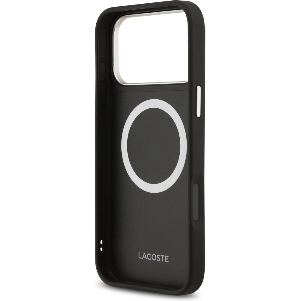 Lacoste-PU-Leather-Champs-Elysees-MagSafe-kryt-iPhone-17-Pro-Max-cerny