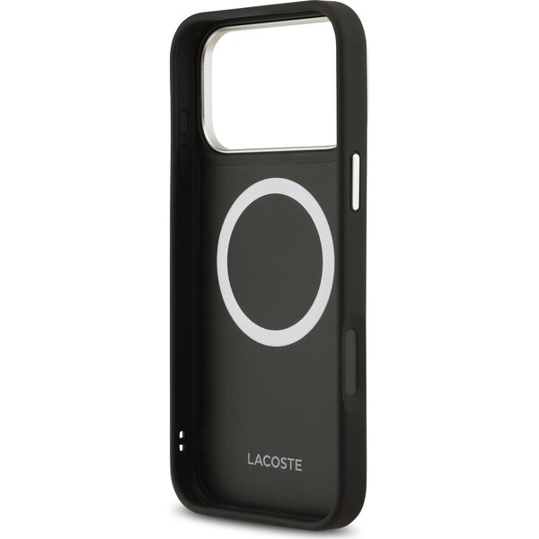Lacoste-PU-Leather-Champs-Elysees-MagSafe-kryt-iPhone-17-Pro-Max-cerny