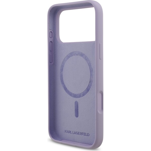 Karl-Lagerfeld-Liquid-Silicone-Karl-and-Choupette-MagSafe-kryt-iPhone-17-Pro-Max-fialovy