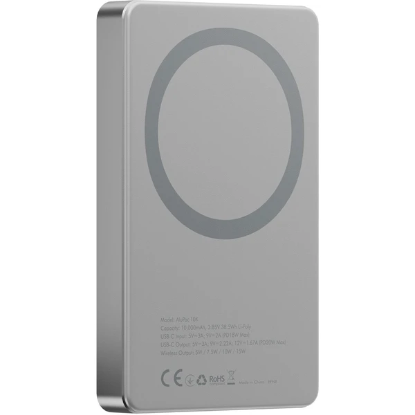 ENERGEA AluPac 10K MagSafe hliníková powerbanka, 10000mAh, přírodní titan - Powerbanky - Obrázek 9e778d8d37be474ca457efb4bcdb0111