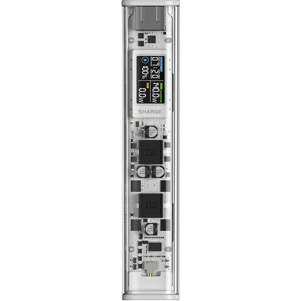 SHARGE-Shargeek-140W-powerbanka-20000-mAh-LCD-stribrna