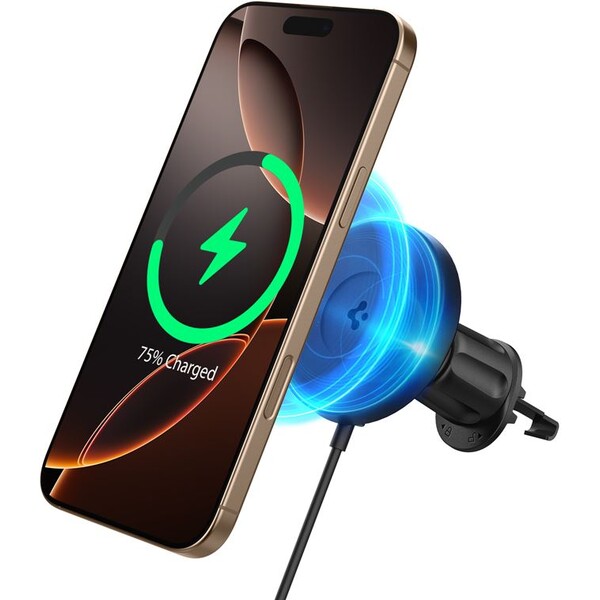 Spigen-OneTap-Pro-4-Airvent-Hook-Qi2-MagSafe-drzak-do-mrizky-ventilace-s-nabijenim-cerny
