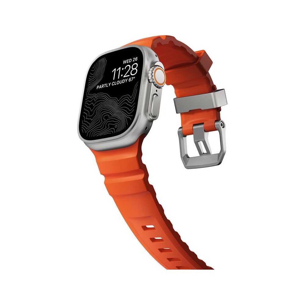 Nomad-Rocky-Point-Band-reminek-Apple-Watch-49-45-44-42mm-stribrny-oranzovy
