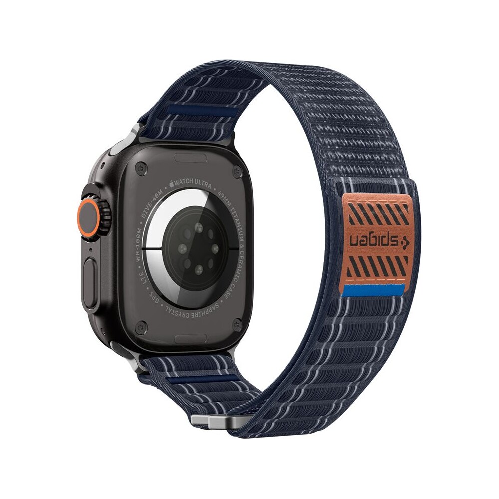 Spigen-Fabric-Band-reminek-hook-and-loop-Apple-Watch-49-46-45-44mm-namorne-modry