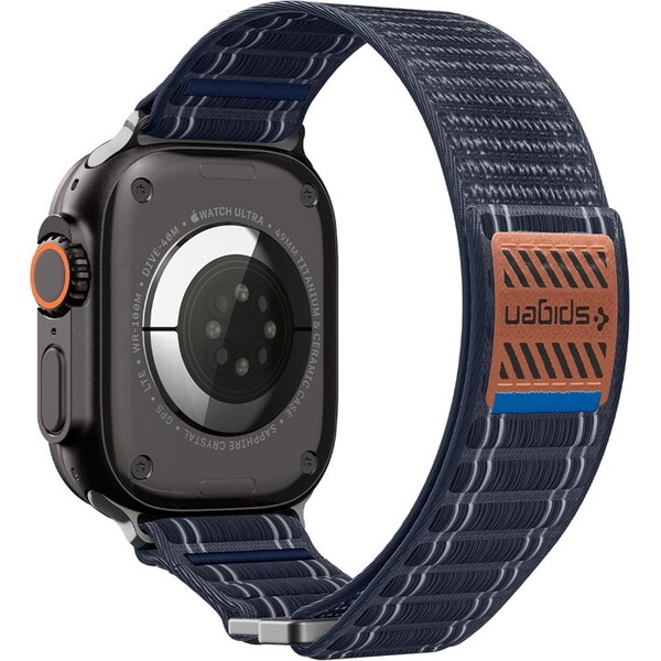 Spigen-Fabric-Band-reminek-hook-and-loop-Apple-Watch-49-46-45-44mm-namorne-modry