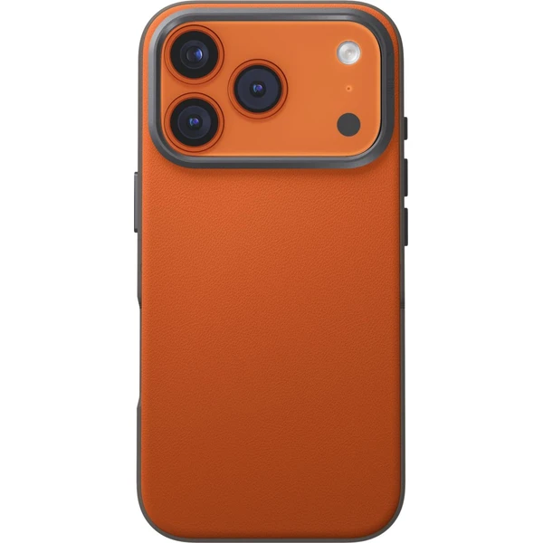 UNIQ-Lyden-DS-Premium-Leatherette-MagClick-MagSafe-kryt-iPhone-17-Pro-Flame-Orange