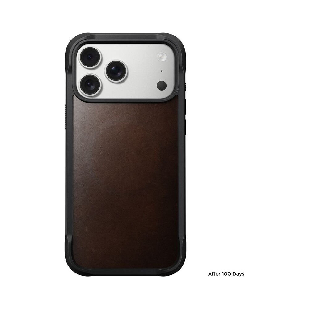 Nomad-Rugged-Leather-Case-Horween-MagSafe-kozeny-kryt-iPhone-17-Pro-Max-Rustic-Brown