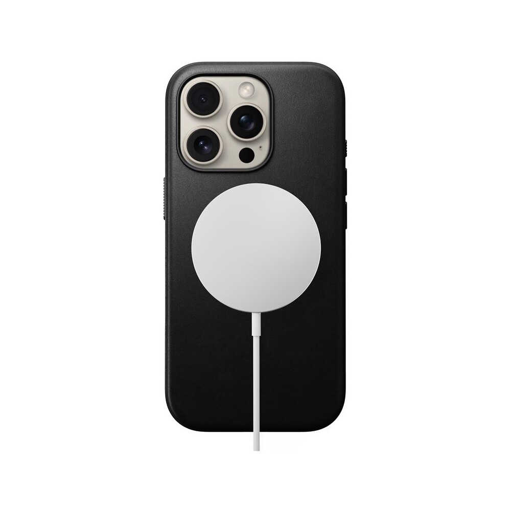Nomad-Modern-Leather-Case-MagSafe-kryt-iPhone-16-Pro-cerny