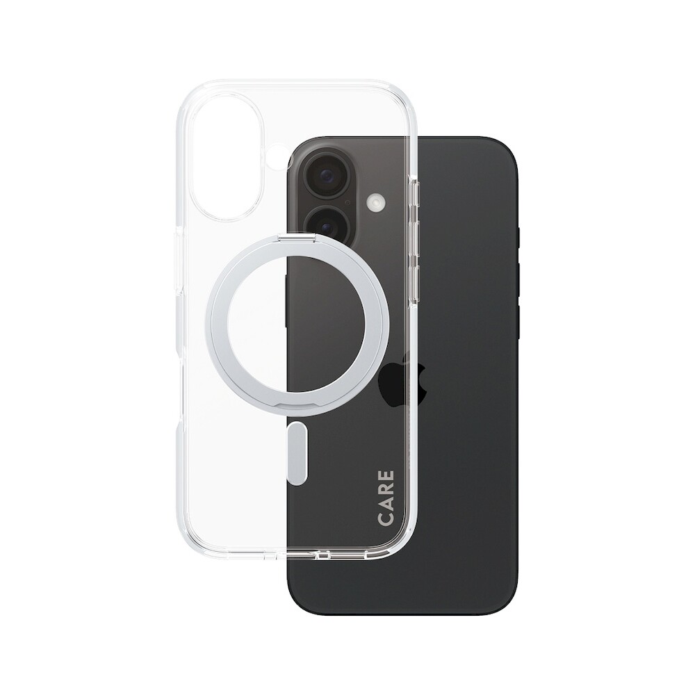 PanzerGlass-CARE-kryt-Apple-iPhone-16-MagSafe-KickStand-ciry-sedy