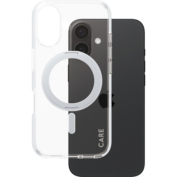 PanzerGlass-CARE-kryt-Apple-iPhone-16-MagSafe-KickStand-ciry-sedy