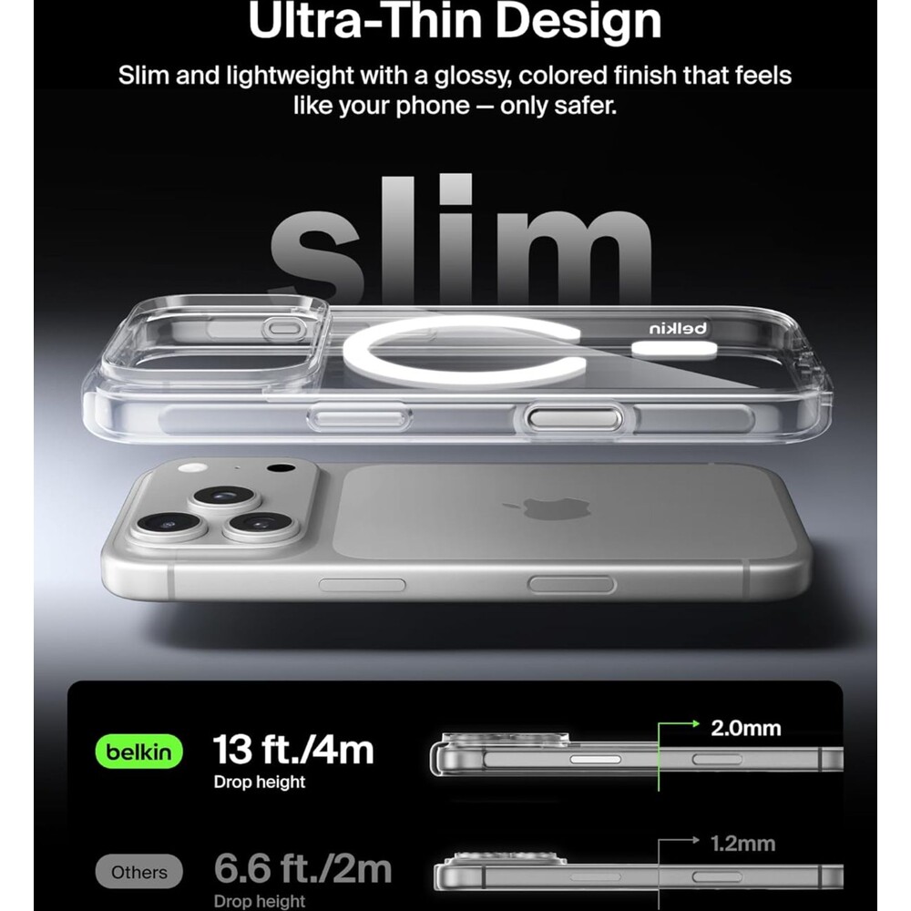 Belkin-SheerForce-MagSafe-kryt-iPhone-17-Pro-ciry